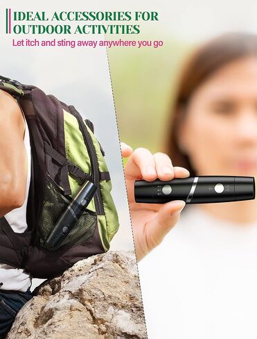 Bug Bite Itch Relief, 2-IN-1 Bug Bite Relief with Suction Tool and Heat Mosquito Itch Relief, Rechargeable Bug Bite Sucker and Fast Itch Relief from Bug and Mosquito Bites, Summer Outdoor Gadget in Kuwait