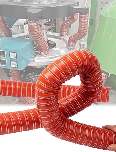 High-Temp Silicone Air Duct Hose,Flexible Vent Pipe for Car Heaters,Industrial Fumes, Induction Intake & Cooling(ID180mm,50cm/19.7in) in Saudi Arabia