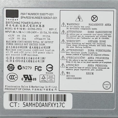 1 قطعة تستخدم ل DL160 G6 DL165 G6 DL165G7 500 واط خادم الطاقة 506247-001 506077-001 مصدر الطاقة PSU in Kuwait