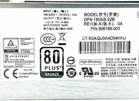 for 400 G4 6+4 Pin 180W Power Supply 906189-001 906189-003 914137-001 DPS-180AB-22 A DPS-180AB-22 B PA-1181-7 FCF011 in Kuwait