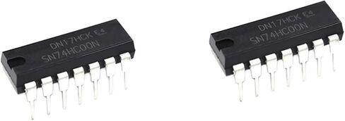 SN74HC00N 74HC00 SN74HC00 بوابة منطقية رباعية 2-Input DIP-14 DIP14 شرائح 10 قطعة in Kuwait