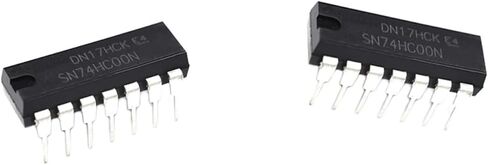 SN74HC00N 74HC00 SN74HC00 بوابة منطقية رباعية 2-Input DIP-14 DIP14 شرائح 10 قطعة in Kuwait