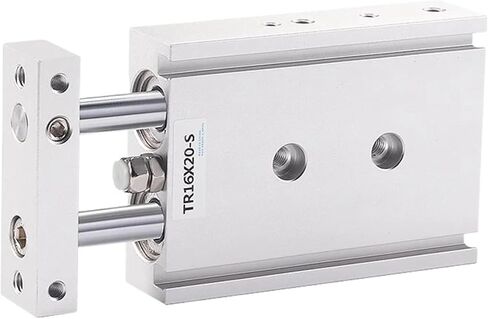 قضيب مزدوج أسطوانة هوائية بمحور مزدوج مع مغناطيس TR 6 10 16 20 25 32 أنواع قوة الإخراج المزدوجة السكتة الدماغية 10-200 مم (ST 90 مم، TR25 (تتحمل 25 مم)) in Kuwait