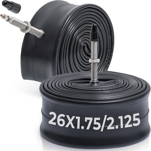 قطعتان، أنابيب دراجة ممتازة 26X1.75/1.90/1.95/2.0/2.10/2.125، متوافقة مع إطارات الدراجة 26x1.75 إلى 2.125، مع صمام بريستا FV48mm، مطاط البوتيل، تستخدم للدراجات الجبلية والطراد والمدينة والطرق in Kuwait