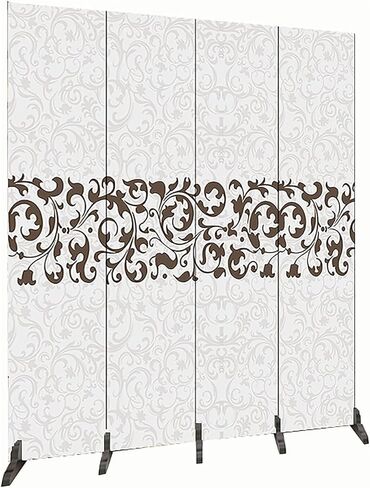 Room Divider ，Screen Room Divider， Freestanding Thickened Room Separation with Decorative Pattern Design for Display Office Study(5 Panels,59in(150cm) H) in Kuwait