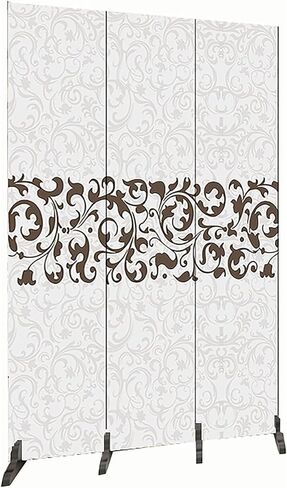 Room Divider ，Screen Room Divider， Freestanding Thickened Room Separation with Decorative Pattern Design for Display Office Study(5 Panels,59in(150cm) H) in Saudi Arabia