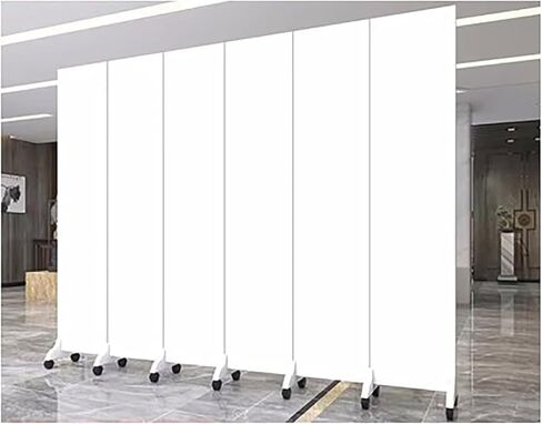 Room Divider ，Screen Room Divider， White Portable Privacy Screen Room Dividers Opaque Commercial Heavy Duty Room Separation(4 Panels) in Saudi Arabia