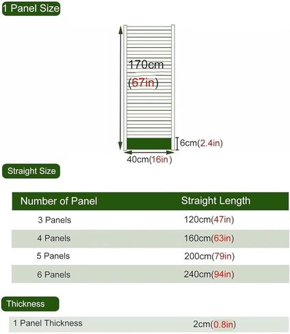 Room Divider ，Screen Room Divider， Natural Hand-Woven Room Privacy Screens for Office/Home/Hotel(4 Panels,67in(170cm) H) in Saudi Arabia