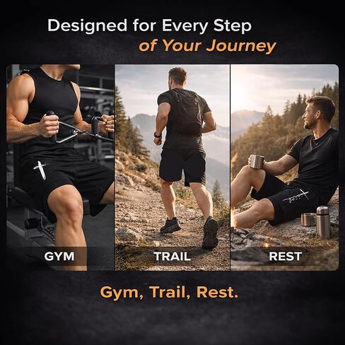 Men’s 2 in 1 Graphic Gym Shorts with Liner, Running Workout Shorts for Men, Quick Dry Mesh Athletic Mens Shorts Casual in Kuwait