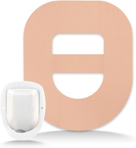 Omnipod 5 Overpatches with Strap,30Pack Waterproof Adhesive Patches for Omnipod 5 Dash Pods Flexible Insulin Pump Overlay Hypoallergenic & Latex-Free 7 Days Protection, Beige in Kuwait