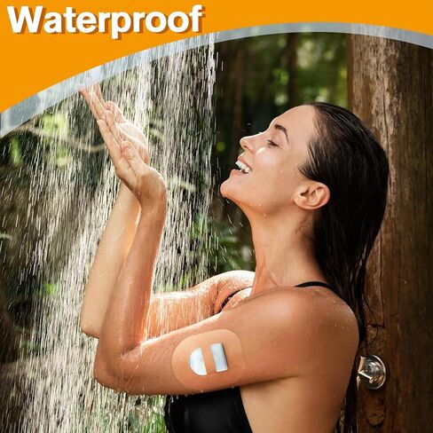 Omnipod 5 Overpatches with Strap,30Pack Waterproof Adhesive Patches for Omnipod 5 Dash Pods Flexible Insulin Pump Overlay Hypoallergenic & Latex-Free 7 Days Protection, Beige in Kuwait