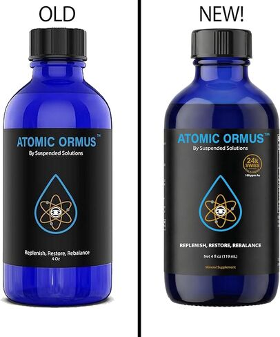 Liquid Monoatomic 24k Gold ORMUS – 4oz, 24k Gold Platinum Iridium ORMUS, Energetically Enhanced, Memory, Energy, Stamina & Vitality, Vegan Supplement in Kuwait
