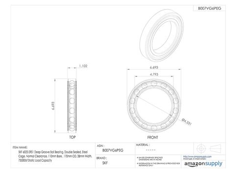 SKF 6009-2RS1 محمل كروي ذو أخدود عميق، مزدوج الختم، قفص فولاذي، خلوص عادي، تجويف 45 مم، 75 مم OD، عرض 16 مم in Kuwait