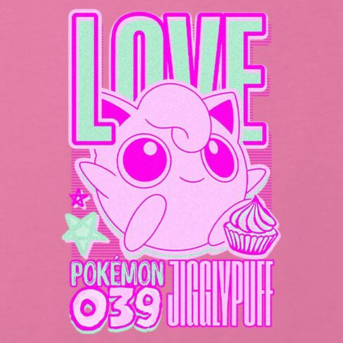تي شيرت فيفث صن بوكيمون للفتيات 039 Love Jigglypuff Boxy Crop in Kuwait