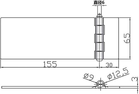 Stainless Steel Or Iron Hole-Free Welding Hinge with Long Pivot Folding and Control Cabinet Hardware Fittings 1Pcs(CL269-304) in Saudi Arabia