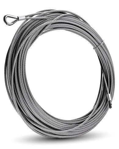 كابل رافعة بطول 100 قدم مناسب لرافعة سلم TranzSporter، مناسب لرافعات TP-250 LH200 LH2000، متوافق مع جميع الرافعات الخشبية 200 رطل و250 رطل، قطر كابل رفع السلم 5/32 بوصة in Kuwait