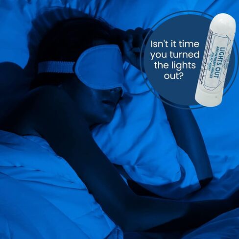 LIGHTS OUT Aromatherapy Nasal Inhaler 2PK | Relaxation and Sleep Support Essential Oil Blend w/Lavender and Neroli | Natural Undiluted Essential Oils | Gift Basket Idea | Valentine Gift in Kuwait