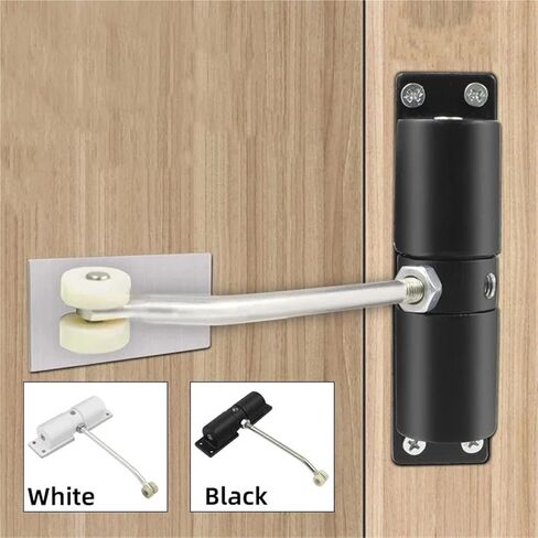 Adjustable Closer Surface Mounted Heavy Duty Safety Spring for Interior Exterior Black Door(DVPEN01-SL) in Saudi Arabia