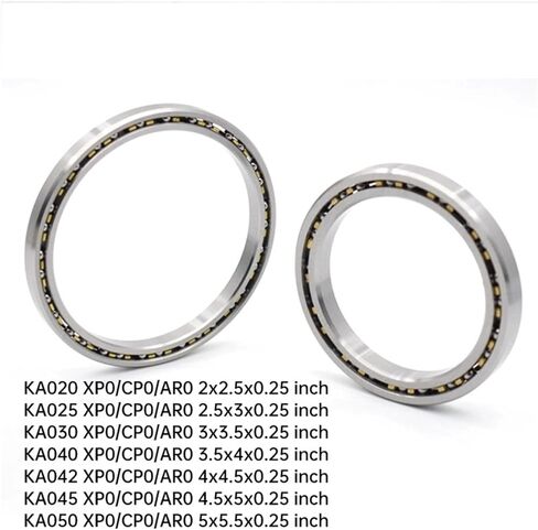 1PCS KA020 025 030 035 040 042 045 XP0 CP0 AR0 Thin Wall Constant Section Bearing Thickness 6.35mm 0.25 inch(KA025XP0) in Saudi Arabia