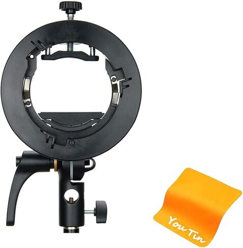 Godox S2 Bracket S-Type Speedlite Bowens Mount Holder for Godox V1 AD400Pro AD200Pro AD200 V860II TT685 TT600 TT350 Flash Snoot Softbox Beauty Dish Reflector Umbrella in Kuwait