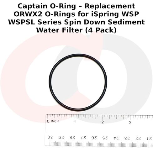 Captain O-Ring – Replacement ORWX2 O-Rings for iSpring WSP WSPSL Series Spin Down Sediment Water Filter (4 Pack) in Kuwait