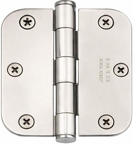 Emtek 96133US 3-1/2" x 3-1/2" 5/8" مفصلات نصف قطرها زوايا سكنية عادية (زوج)، نحاس صلب - عتيق فرنسي (US7) in Kuwait