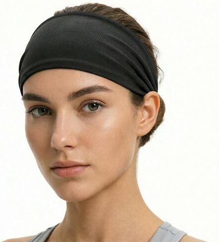 Sukeen Adjustable Cooling Headbands for Women, Non Slip Sweatbands for Women, Lightweight Sweat Bands Headbands for Sports Yoga Running Workout in Kuwait