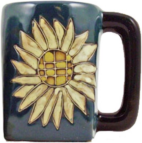 Mara Ceramic Stoneware 12 Oz. Sunflower Mug (Set of 2) in Kuwait