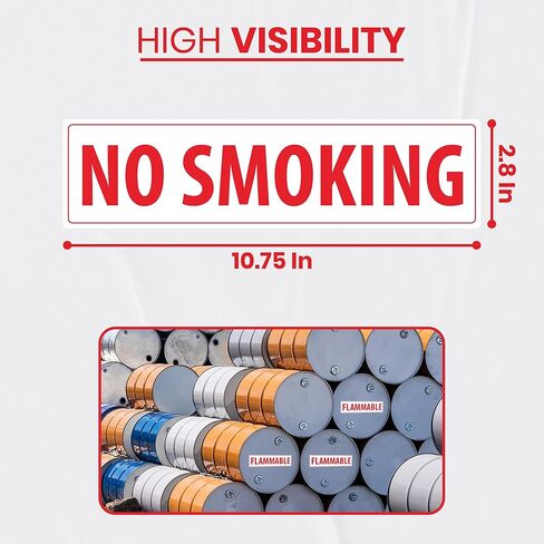 1 x Propane, Flammable, No Smoking – Fire Hazard Danger Warning No Open Flames No Smoking – 2.8 x 10.75 Black, Red and White Vinyl Placards – Self-Adhesive, Non-Rusting, Weatherproof, Waterproof Safety Decals for Business, Fuel Tanks, Fuel Caps, Trucks in Kuwait