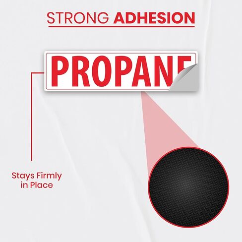 1 x Propane, Flammable, No Smoking – Fire Hazard Danger Warning No Open Flames No Smoking – 2.8 x 10.75 Black, Red and White Vinyl Placards – Self-Adhesive, Non-Rusting, Weatherproof, Waterproof Safety Decals for Business, Fuel Tanks, Fuel Caps, Trucks in Kuwait