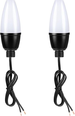 SUNVIE Low Voltage Pathway Lights 3W 3000K LED Replacement Bulb with Wire 2 Pack in Kuwait