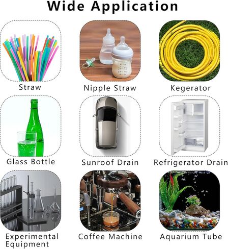 4 Pcs Straw Cleaner Brush Extra Long, 1m/39in Pipe Cleaning Brushes with Soft Nylon Bristles for Feeding Tubes, Bottles, Hose, Refrigerator & Drain Cleaning in Kuwait