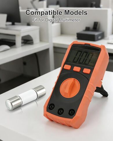 Ceramic Fuse Fit for Digital Multimeter, Replace HV510 FF10A6V520ASTM, 10A 600V 5x20mm, Fast Blowing, 5Pcs in Kuwait