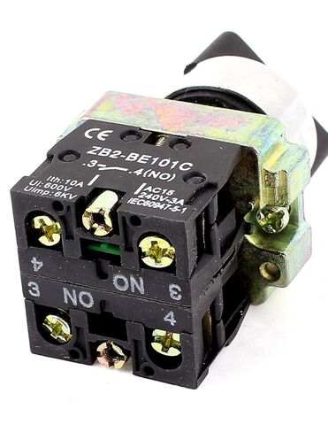 22mm Latching 2 NO Three 3-Position Rotary Selector Select Switch XB2-BE101C in Kuwait