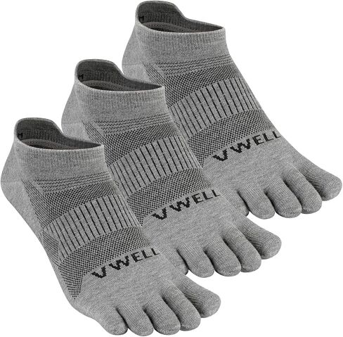 VWELL Merino Wool Toe Socks for Men Women Ankle Five Finger socks Athletic Running Moisture Wicking (3Pairs) in Kuwait