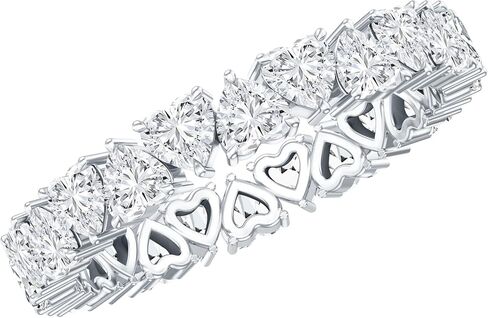خاتم الخلود الماسي المعتمد من Lab Grown Diamond للنساء، جودة EF-Vs، خاتم القلب الماسي - مع صندوق مجوهرات in Saudi Arabia