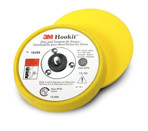 3M Finesse-It Buffing Pad - White Foam Buffing Pad for Finesse-It Compound - Hook-and-Loop Attachment - Paint Shop Pad - 3' - 1963 in Kuwait