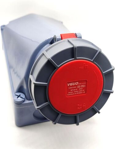 IEC60309 مقبس توصيل صناعي مقاوم للماء 5Pin 125A 380V-415V 3P + E + N IP67 in Kuwait