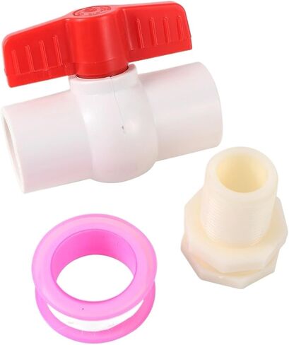 1/2 "3/4" ABS البلاستيك خزان المياه موصل مع PVC الكرة صمام خزان الأسماك حوض السمك منفذ دلو موصل استنزاف وصلة أنابيب (1/2 ") in Kuwait