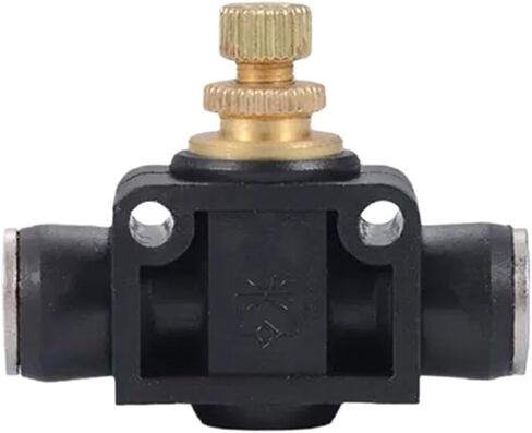 SA Throttle Valve Pneumatic Air Connector Fitting 4mm 6mm 8mm 10mm 12mm Speed Control Regulator Valves Push In To Air Hose Tube(SA-12,20PCS) in Kuwait