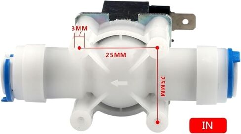 DC24V التوصيل السريع 3/8 "صمام الملف اللولبي العالمي منقي مياه بالتناضح العكسي مدخل المياه الكهرومغناطيسي صمام نوع مغلق عادة in Kuwait