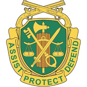 Military Police Corps Insignia Decal - 3.5 Inch Tall - US Army - Made in and Ships from USA in Kuwait