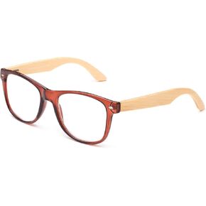 نظارات قراءة كبيرة من الخيزران في علبة صلبة in Kuwait