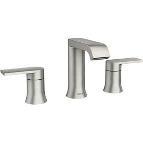 Moen M84763SRN Genta 1.2 GPM صنبور حمام واسع النطاق مع مجموعة تصريف منبثقة وتقنية Duralock in Kuwait