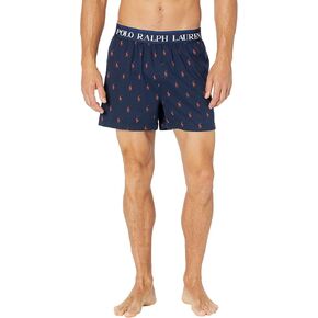 POLO RALPH LAUREN Mens Exposed Waistband Knit Boxer Cruise Navy/White AOPP Small in Saudi Arabia