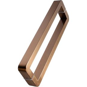 مقبض باب زجاجي ذو زاوية مستديرة، براغي مقبض شريط سحب للفندق التجاري لانزلاق باب دش الحظيرة، تثبيت من الخلف إلى الخلف (اللون: فضي، الحجم: 62.5 سم (25")) (ذهبي، وردي 62.5) in Kuwait