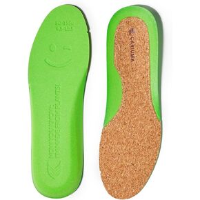 Cariuma Bio-Foam Removable Insoles with Cork Green Shoe Insert, No Slip, Washable Memory Foam Shoe Inserts for Sneakers, Provide Confort & Arch Support, Mens 10 in Kuwait