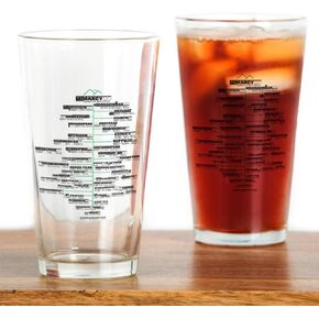 CafePress ADK High Peaks Holiday Pint Glass, 16 oz. Drinking Glass in Kuwait