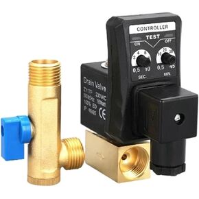 AC 220V 1/2 Inch Electronic Drain Valve Electric Timer Auto Water Solenoid for Air Compressor Condensate(One-Piece Type) in Saudi Arabia
