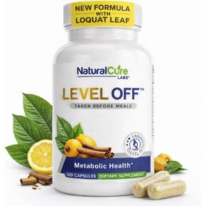 مكمل دعم الجلوكوز من Level Off - تركيبة دعم ما بعد الوجبة للاستجابة الصحية للجلوكوز بعد الوجبة، كبسولات نباتية للصحة الأيضية، نباتية وغير معدلة وراثيًا - 120 عددًا (عبوة من 1). in Kuwait